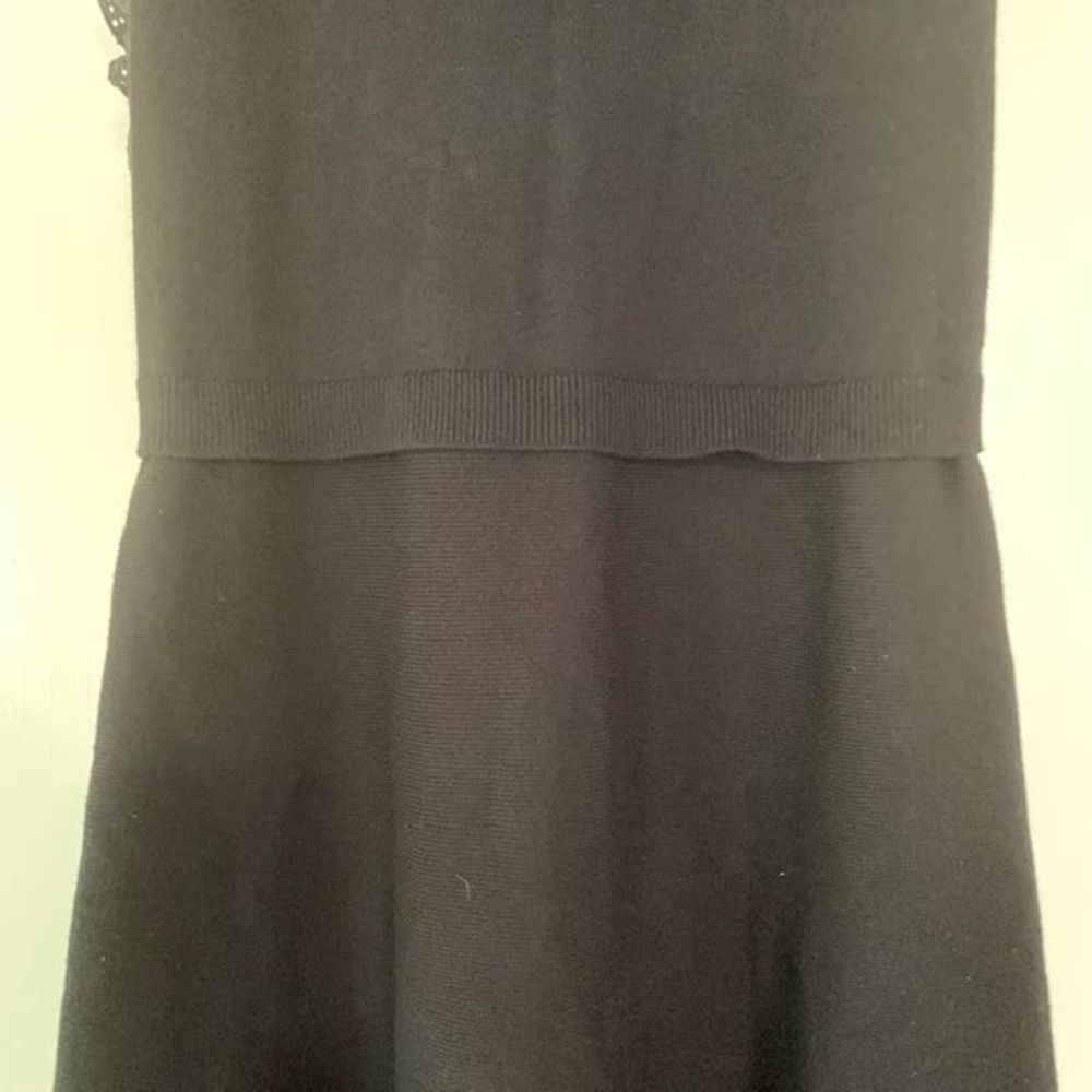 Red Valentino Black Short Sleeve Dress Size Small Ruffle Detail - Picture 5 of 8